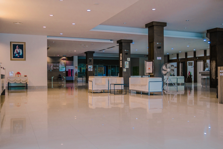 Lobby room in the hospitalのeditorial素材