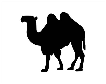Camel icon silhouette vector illustration - Vectorのイラスト素材