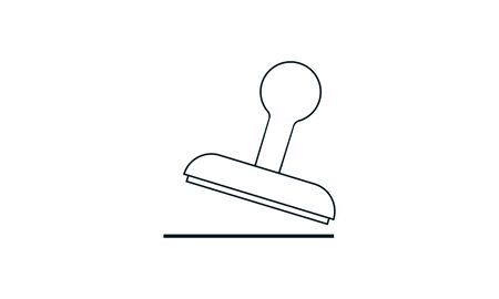 Approval Stamp icon. Simple flat symbol. Perfect  pictogram illustration on white background.のイラスト素材