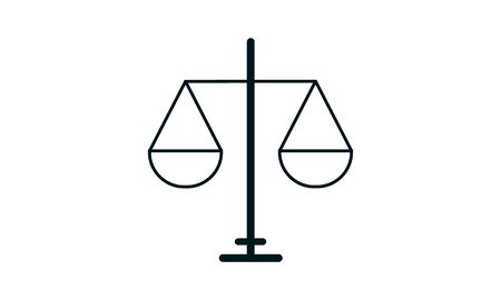 Justice vector icon. Law concept graphical symbol.のイラスト素材
