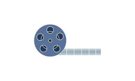Movie reel icon vector concept illustration for design.のイラスト素材