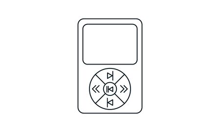 Mp3 player icon vector concept illustration for design.のイラスト素材