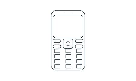 Cell phone icon vector concept illustration for design.のイラスト素材