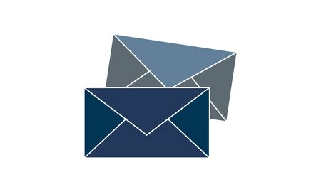 Email, envelope, letter, mail icon .Flat vector design.のイラスト素材