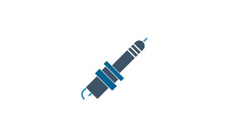 Spark Plug icon vector. Simple flat symbol. Perfect pictogram illustration on white background.