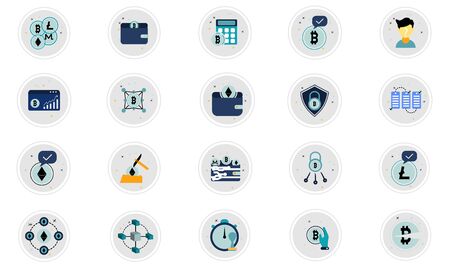 Bitcoin color icon set vector illustration.のイラスト素材