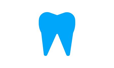 tooth icon vector illustration on white backgroundのイラスト素材
