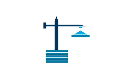 Crane icon in trendy flat style isolated on white background. Symbol for your web site design,  app, UI. Vector illustrationのイラスト素材