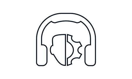 Technical support icon. Flat style vector graphical symbol.のイラスト素材