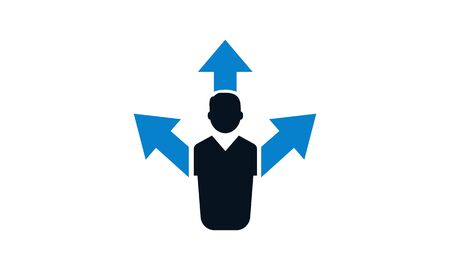 Business direction planning iconのイラスト素材