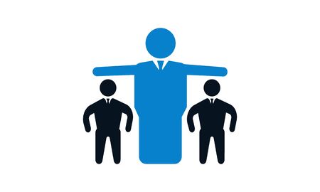 Leadership icon concept vector illustration.のイラスト素材