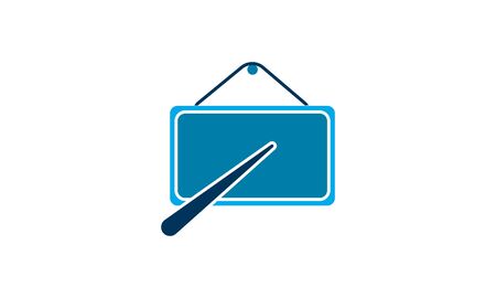 Presentation board vector icon.のイラスト素材