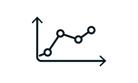 statistics vector icon, infographic chart symbol. Modern, simple flat vector illustration for web...