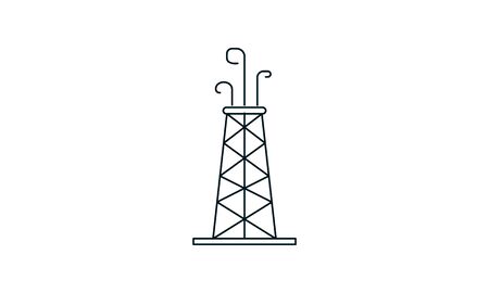 Oil Field icon, vector illustration used for website.のイラスト素材