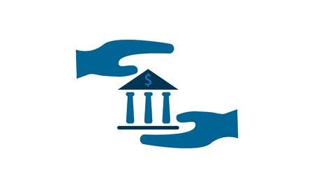Finance insurance icon vector, Flat style, Symbol, logo illustration.のイラスト素材