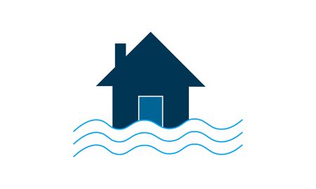House Flood insurance icon vector illustration.のイラスト素材
