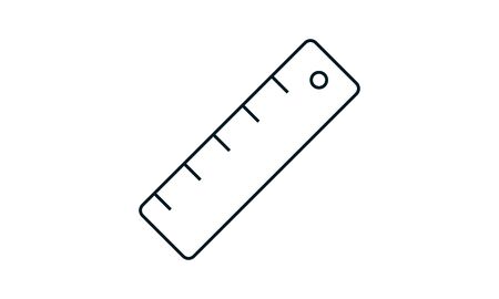 Ruler icon vector concept illustration for design.のイラスト素材