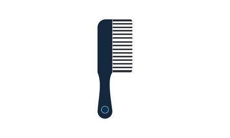 Hair brush icon in flat style. Comb accessory vector illustration on white isolated background. Hairbrush businessのイラスト素材