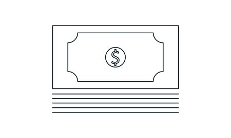 Dollar money icon. Cash sign bill symbol flat payment, dollar currency icon.のイラスト素材