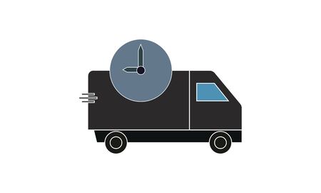 Delivery icon. Vector illustration isolated on a white background.のイラスト素材