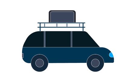 Vehicle travel family car icon vector imageのイラスト素材