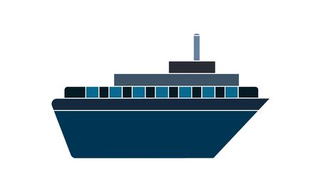 Cruise ship icon simple style vector imageのイラスト素材