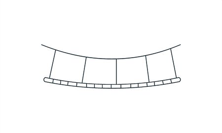 Bridge icon on white background vector imageのイラスト素材