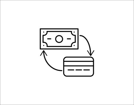 Payment method  icon flat style vector illustration.のイラスト素材