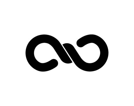 Simple knot icon vector imageのイラスト素材