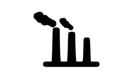 Nuclear plant line icon, outline vector sign, linear style pictogram isolated on white. Symbol,  illustration.のイラスト素材