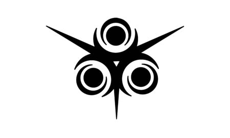 tattoo icon flat blackのイラスト素材