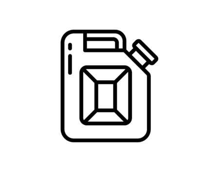 Canisters or jerrycan icon vector imageのイラスト素材