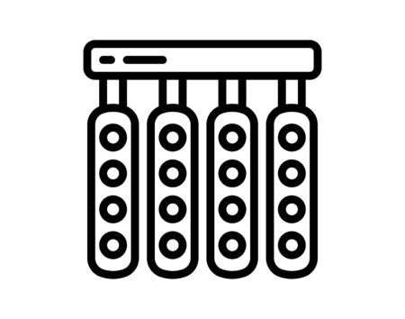 Traffic light line icon regulation and traffic vector imageのイラスト素材