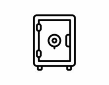 Safebox Icon Outline Vectorのイラスト素材