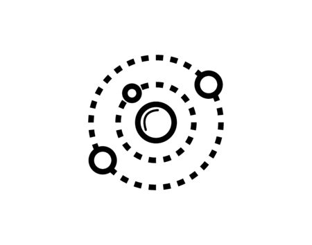 Solar system. The planets revolve around the star - Vector