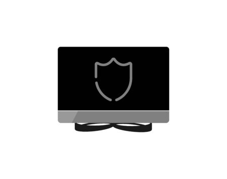 Protect desktop vector icon sign symbol - Vectorのイラスト素材