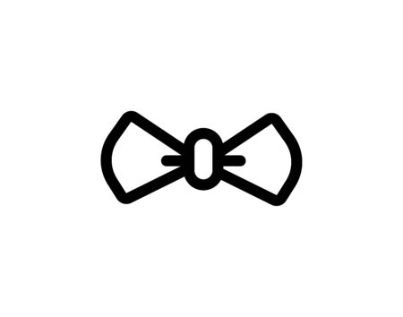 Illustration of bow tie icon on white background - Vectorのイラスト素材