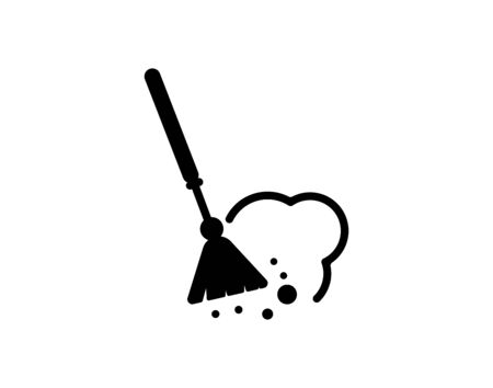 simple feather duster illustration. Cleaning vector icon - Vectorのイラスト素材