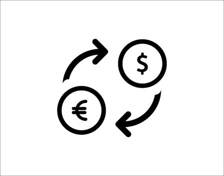 Money exchange icon. Premium quality graphic design icon.のイラスト素材