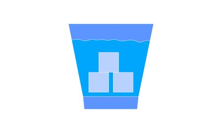 Whiskey glass icon vector illustration.のイラスト素材