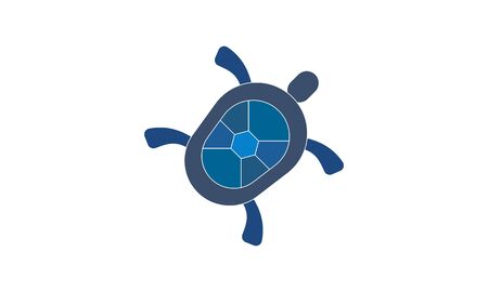 Turtle icon simple style vector imageのイラスト素材