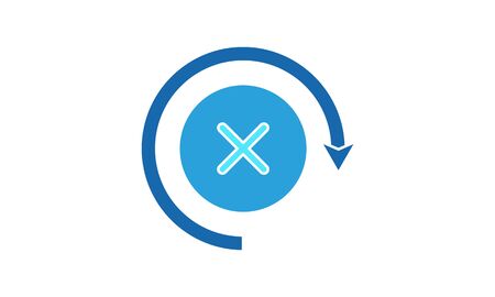 Close icon delete remove cancel exit symbol vector imageのイラスト素材