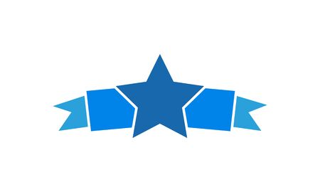 Ribbon with stars icon vector imageのイラスト素材