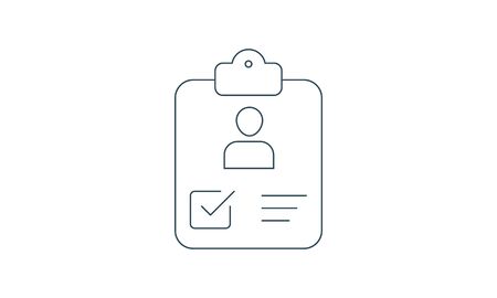 Man User checklist icon. vector Clipboard with Man profile illustrationのイラスト素材