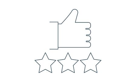 Positive Interaction Vector Line Icon