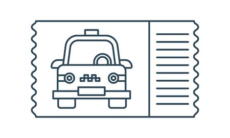 Bus ticket icon simple vector imageのイラスト素材
