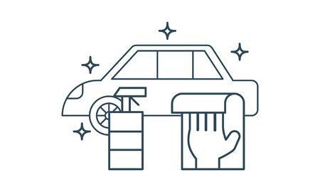 Car wash vector icon . Can be used for web and mobile apps.のイラスト素材