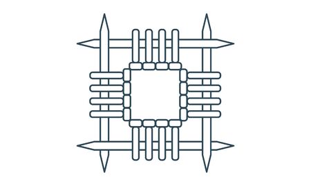 Knitting icon vector. Thin line sign. Isolated contour symbol illustrationのイラスト素材