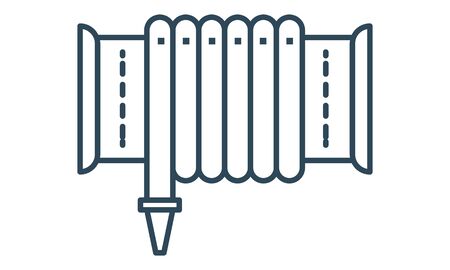 Fire hose icon vector image. Can be used for web and mobile apps.のイラスト素材