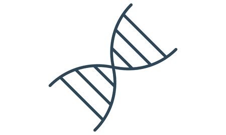 The dna icon. DNA symbol. Flat Vector illustrationのイラスト素材